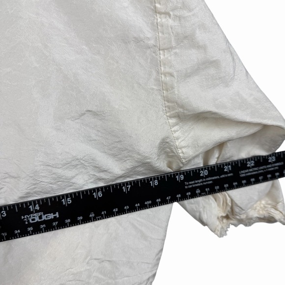 Krista Larson 100% Silk Cream Ivory Shirt Blouse OS Made in USA - Picture 11 of 16